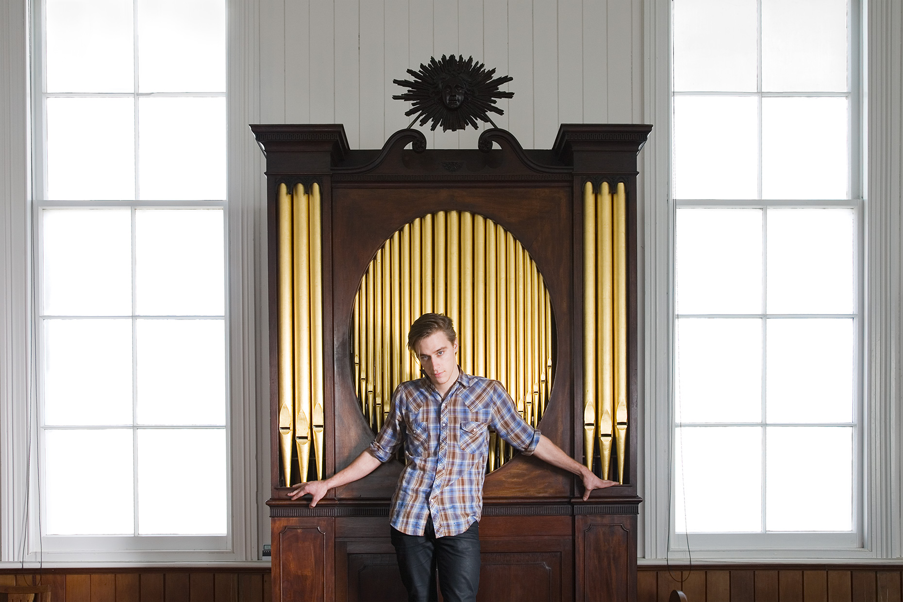 Nick Johnston, musician,  at Ponsonby Baptist Church