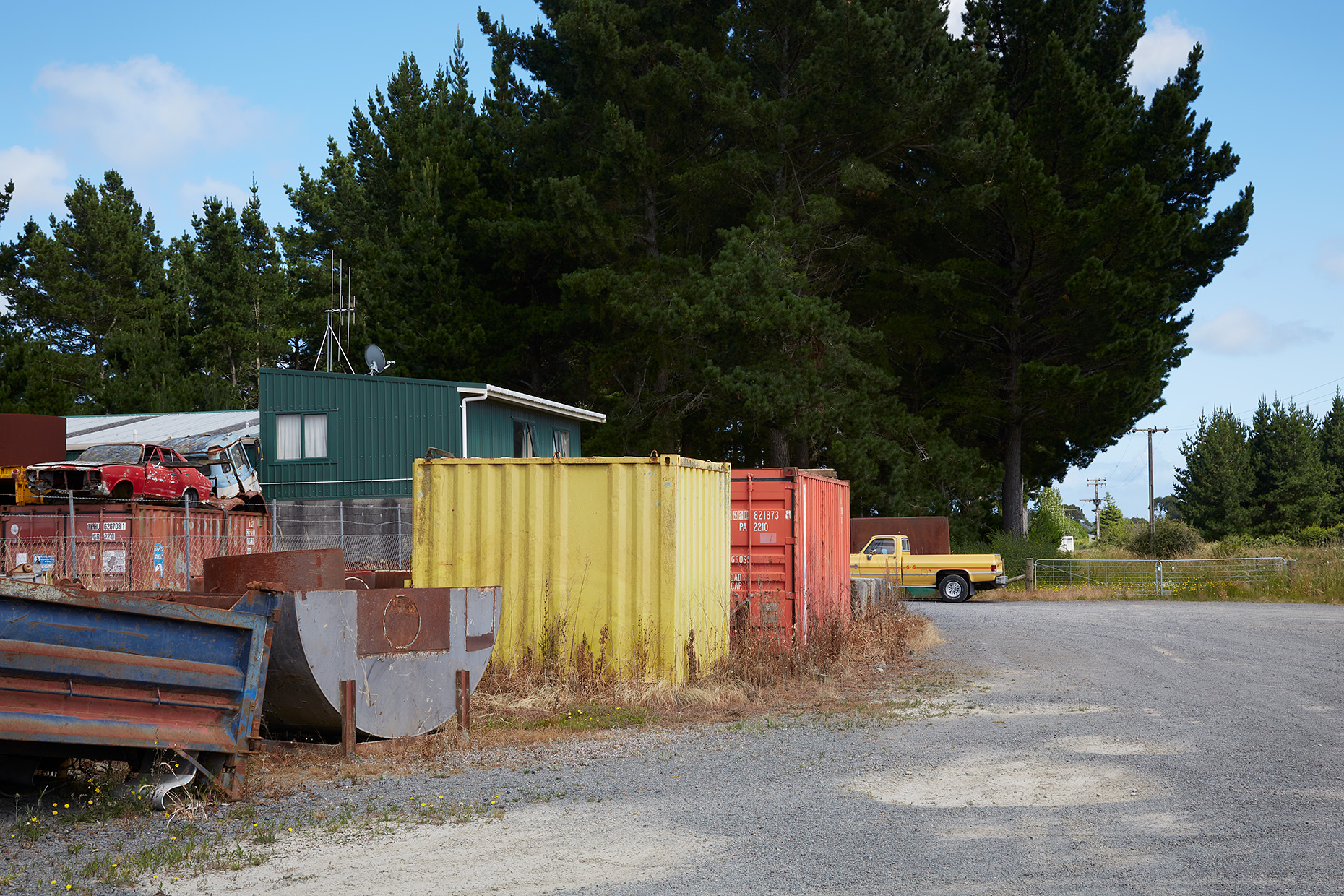 Scrap metal yard, Levin, New Zealand, 2019
