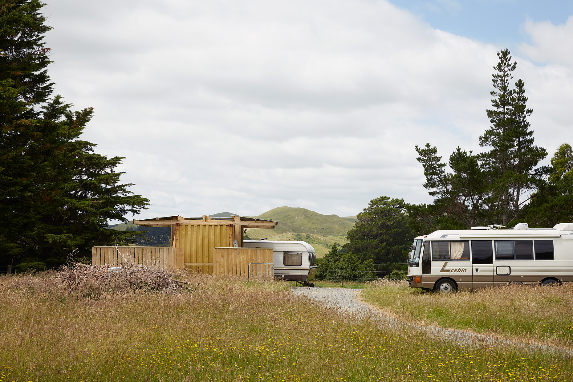 Mobile homes, Eketahuna, New Zealand, 2019